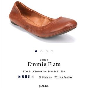 NWOT Lucky Brand Emmie Flat - Bourbon - size 11W